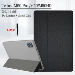 Teclast M50pro 10.1 인치 태블릿용 케이스, 최신 TPU 소프트 쉘 폴드 스탠드 커버, M50 Pro M50HD + 스타일러스 펜용