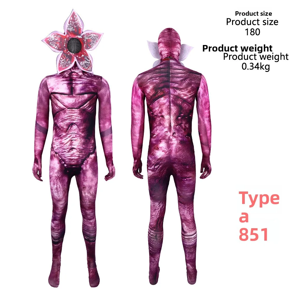 Cannibal Flower Halloween Horror Costume Cosplay Pantaloni attillati Costume Festa Carnevale Anime Set Cos Ragazzi Ragazze Novità Abbigliamento
