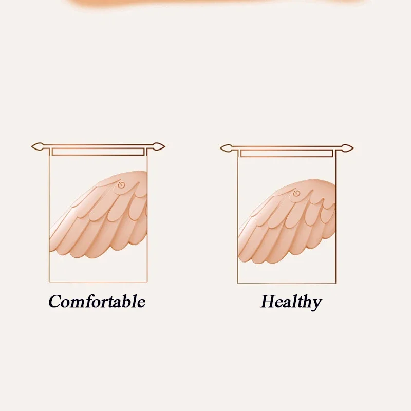 Electric Wings Chest Massager Portable USB Wireless Four Modes Breast Vibrator Massager for Women Girls