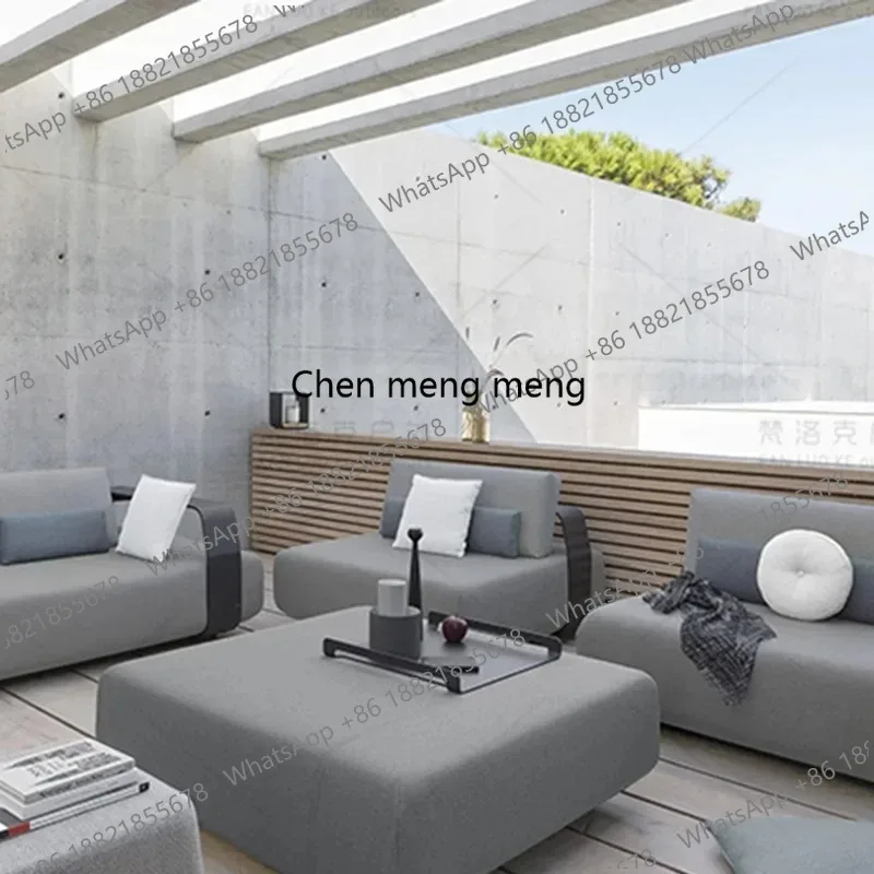 Italian Style Leisurely Courtyard Villa Garden Sofas Simplicity High Grade Modern Garden Sofas Art Outdoor Furniture Divano