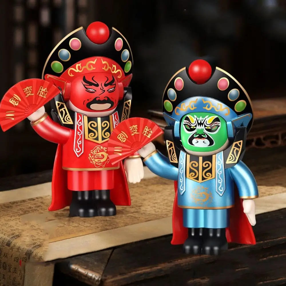 Face Change Opera Face Changing Doll Sichuan Opera Traditional Face Changing Toy DIY Crafts Chinese Opera Face Makeup Toy