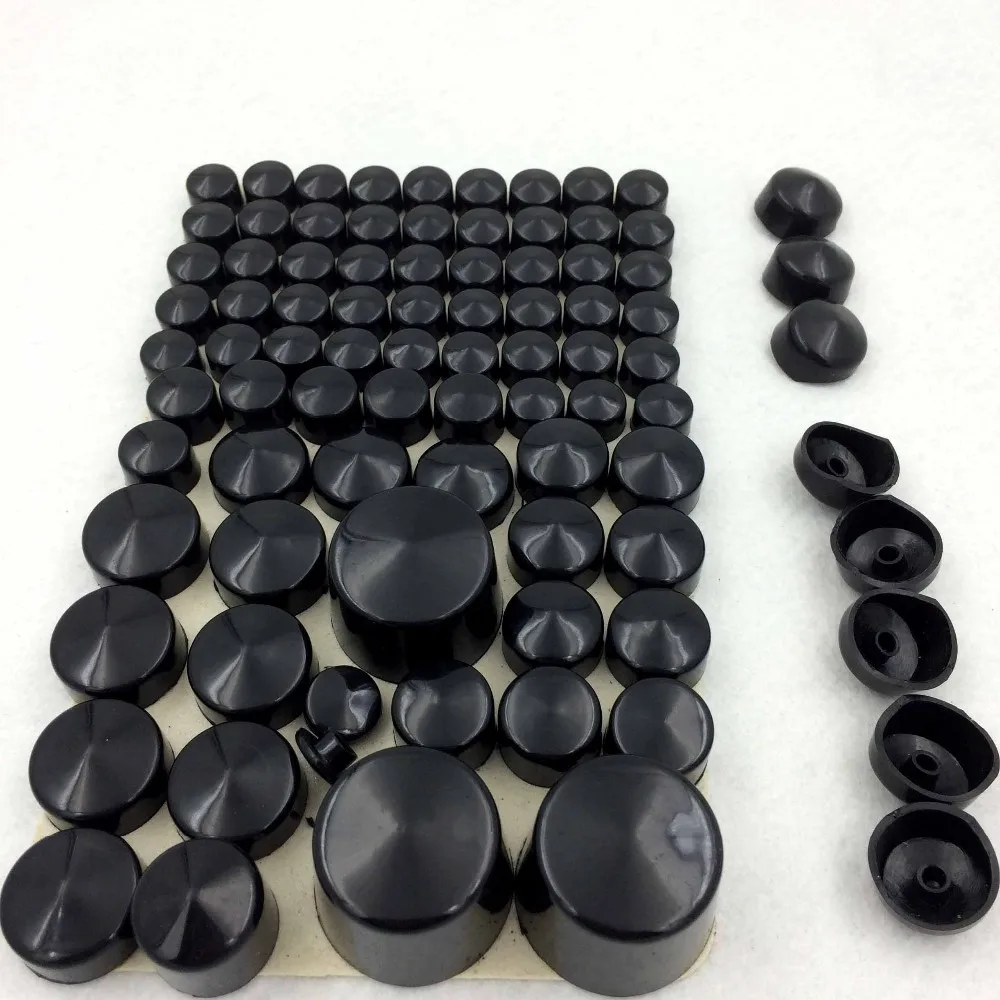 

Bolts Toppers Caps Set For 2000-2006 01 02 03 04 05 Harley Softail Twin Cam ABS Plastic Motorcycle Accessories Black / Chrome