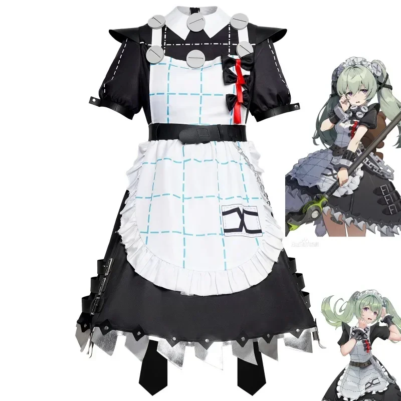 Zenless Zone ZeroCorin Wickes Cosplay Costumes Maid Clothing Cos Two-dimensional Suit Wig Game Cloth