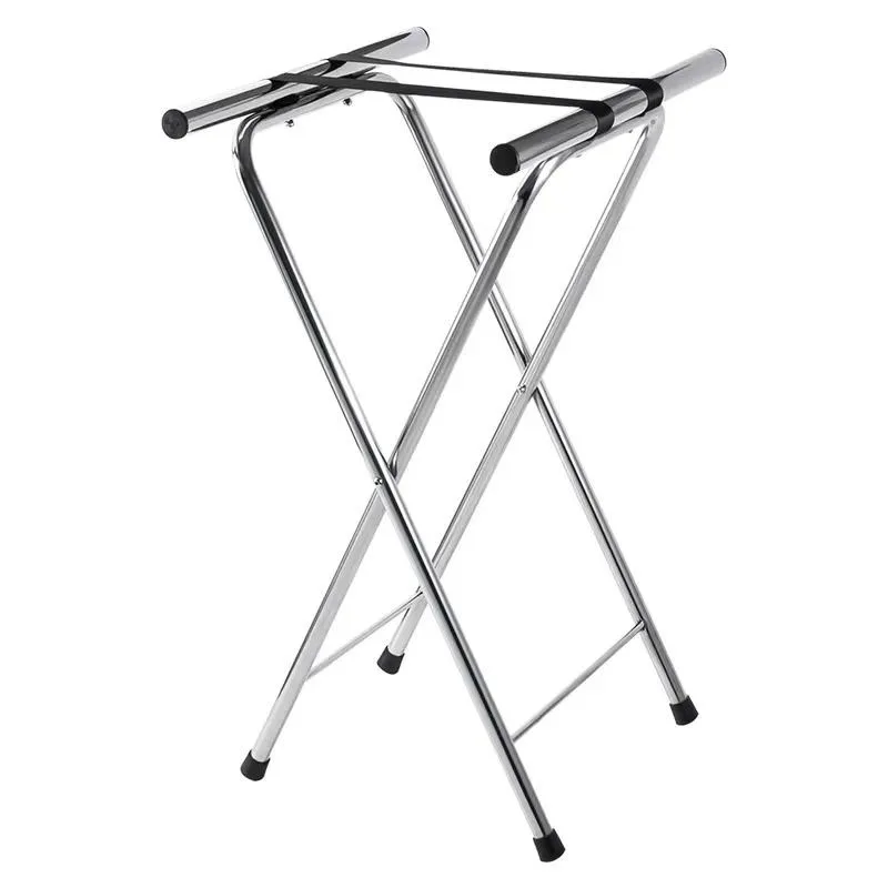 Commercial Folding Tray Rack Versatile Storage Shelf for Restaurants Hotels Kitchen Organization Space Saving Durable Metal