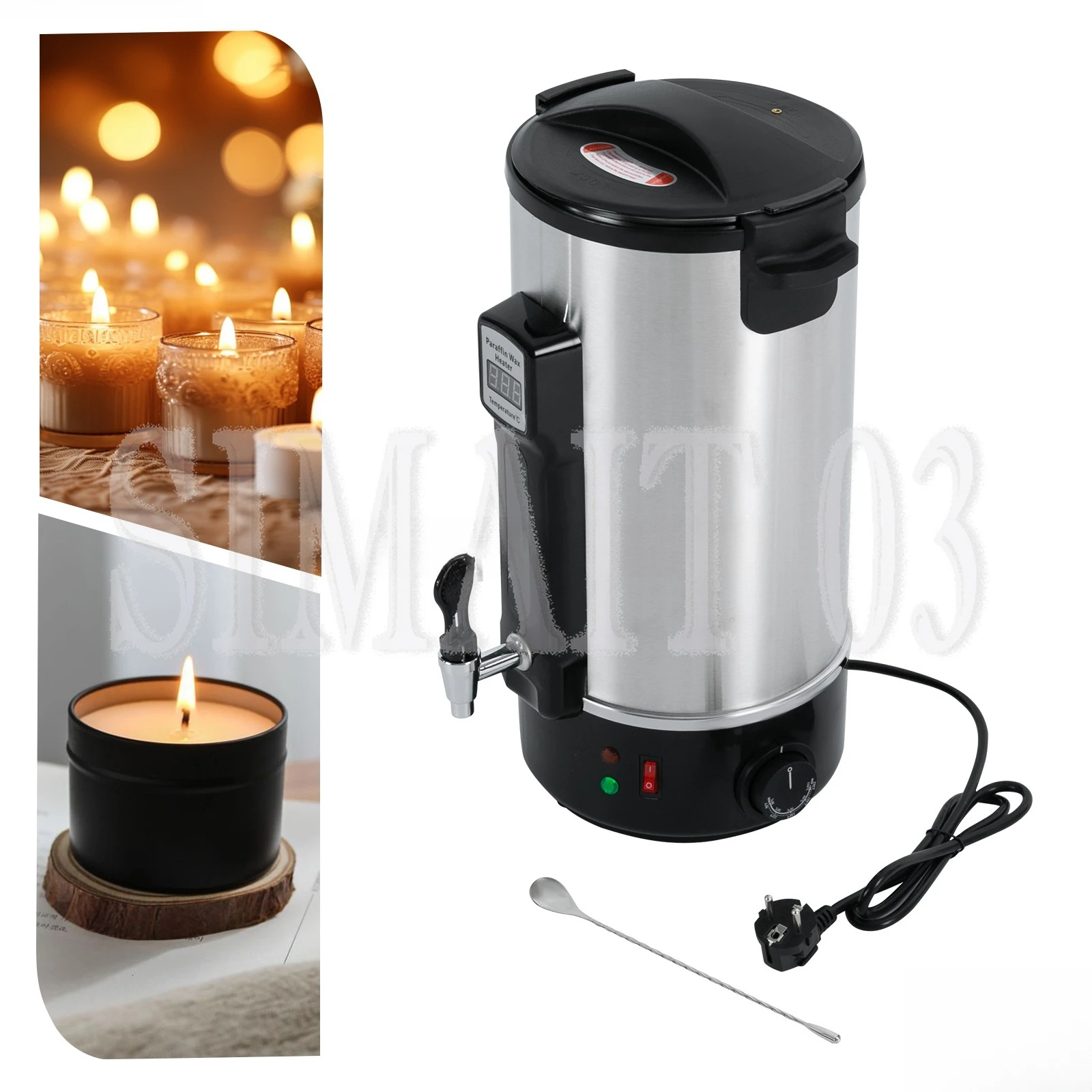 8-12L Wax Melter with Heated Spout - For Mass Candle & Soap Production