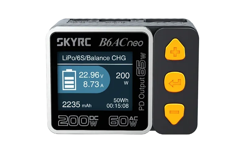 SKYRC B6ACneo Smart Charger DC 200W AC 60W Battery Balance Charger EU/US/UK Plug for RC Car Plane Drone Boat SK-100200 Upgrade