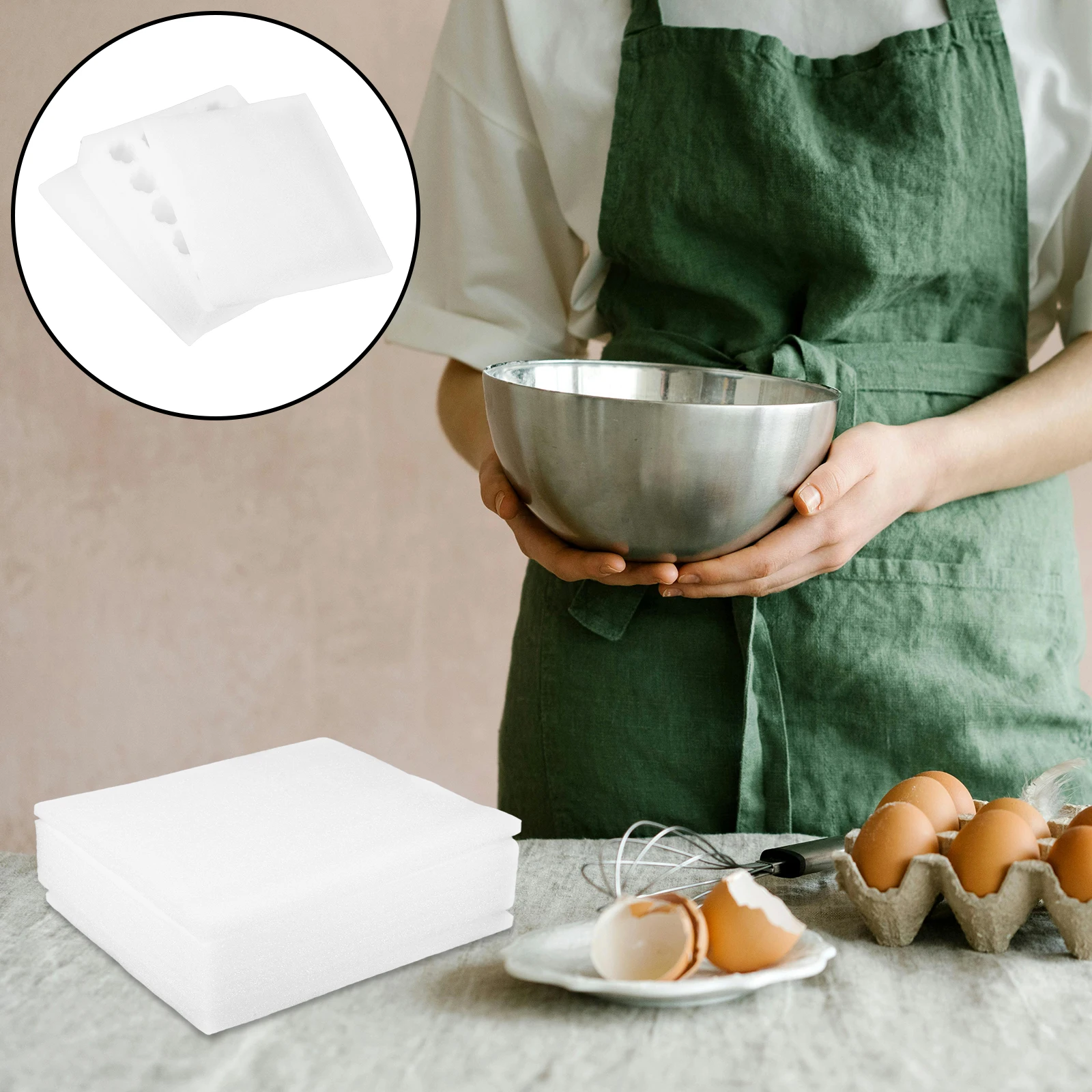 

1 set Foam Holder Shatterproof Trays Carrier Reusable Egg Cartons Egg Storage Tray Shipping Container Fridge Tray Holder