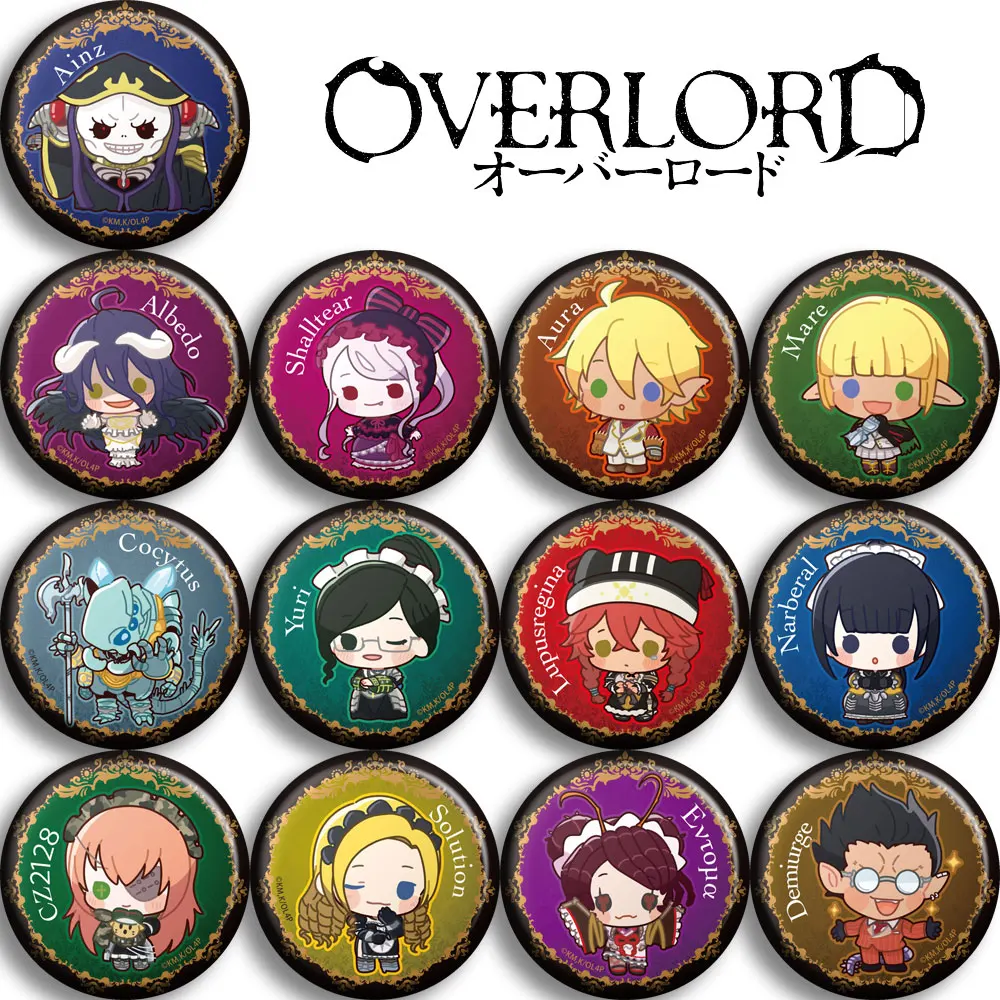 OVERLORD 58mm brooches Metal Icons