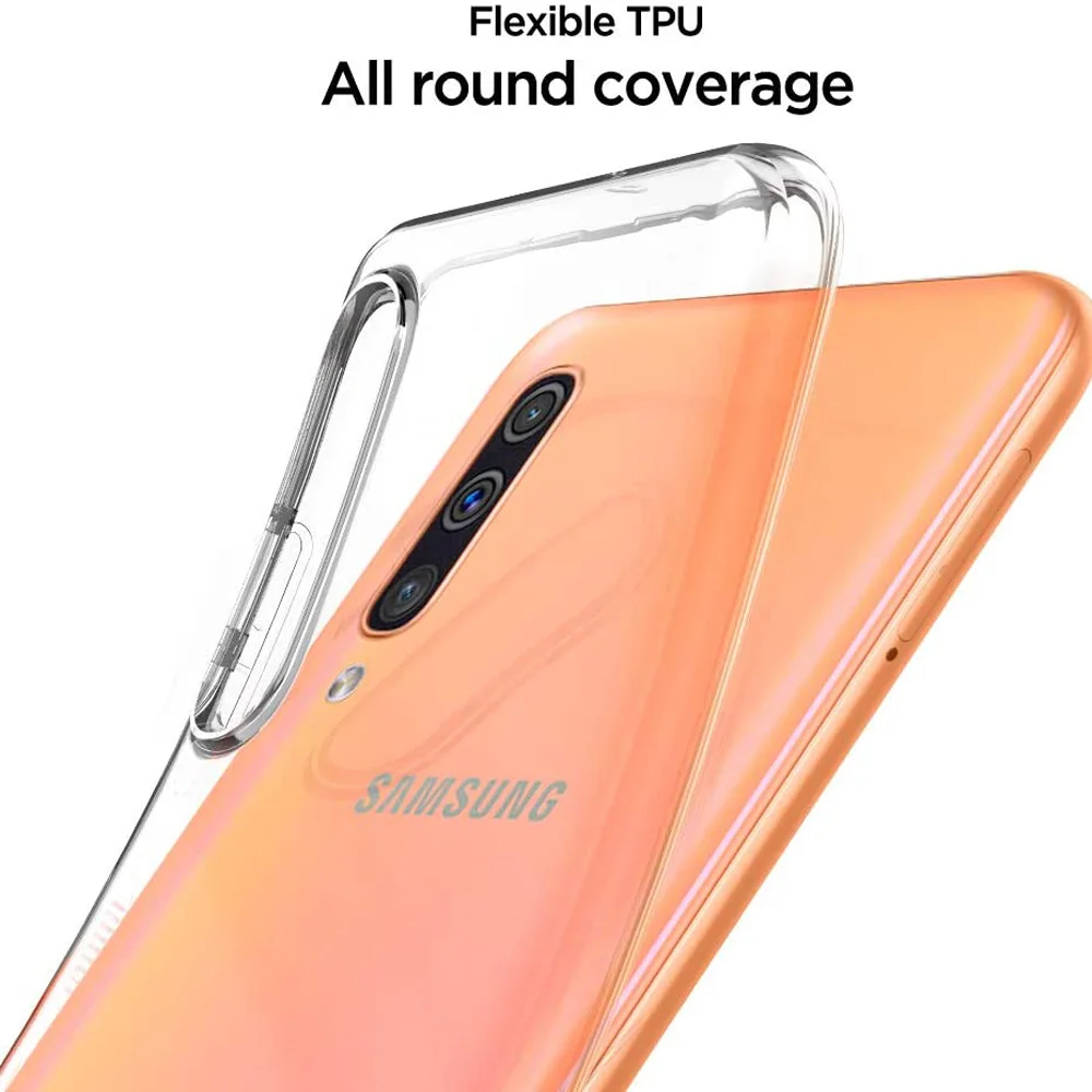 Ultra thin Clear Protective Case For Samsung Galaxy A50 A10 A10E A10S A20 A20S A20E A30 A40 A30S A50S A70 Silicone Back Cover