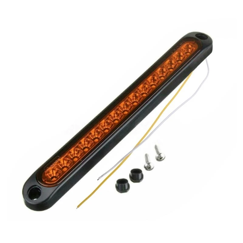 XA6H Truck Brake Light 15 LED Stop Light Bar Rear Lights for Trailer Trucks Night Safety Driving