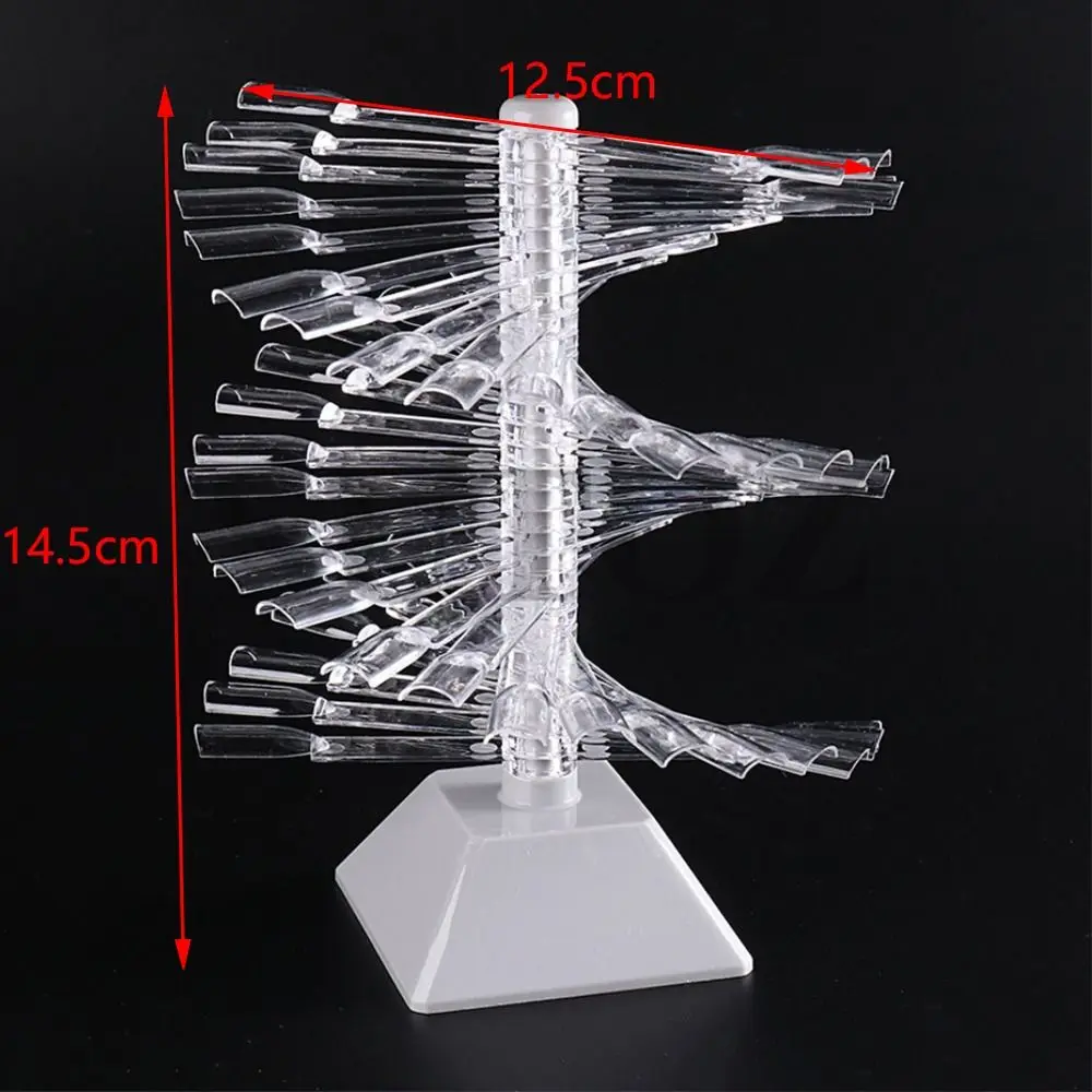 60 Nail Practice Oval Square Showing Gel Polish Manicure Shelf Nail Art False Tips Display Stand Nails Showing Shelf