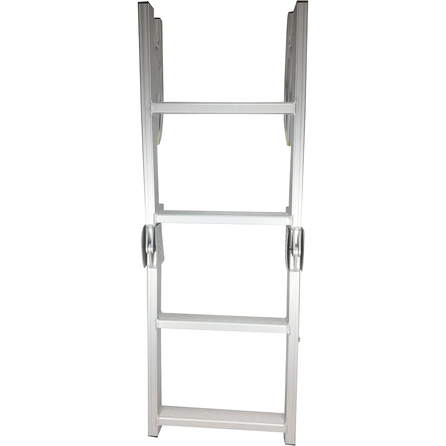4 Steps Aluminum Folding Dock Boarding Ladder for Boat Pontoon Yatch Swimming Pool