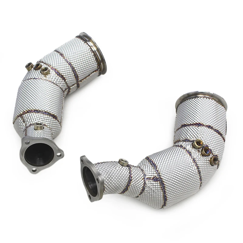 

BK Catted Exhaust Downpipe for Audi RS5 2.9T 2019-2024 Stainless Steel High Flow Exhaust System With Heat Shield