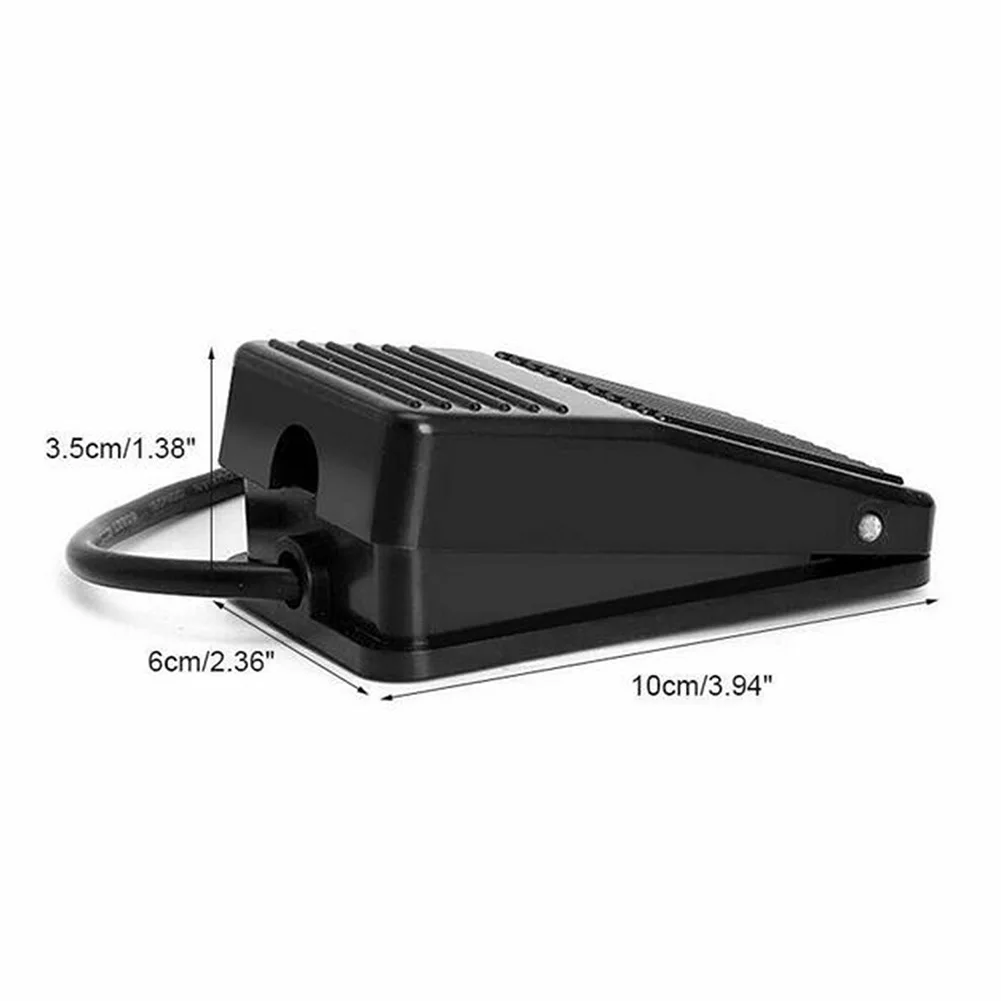 1 NO 1 N Foot Pedal Switch Free Up Your Hands High Quality Plastic Controls The Power On Or Off 10cm AC 250V 10A Anti-skid