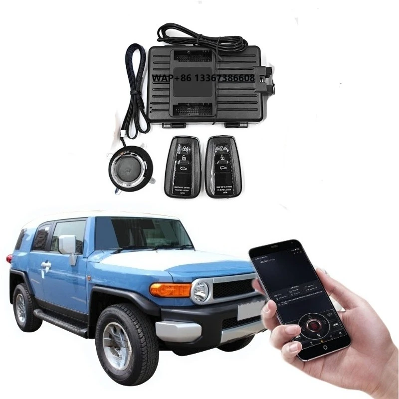 

Tundra Sequoia FJ Cruiser Keyless Engine Start Stop Push Button System Remote Starter Module Car Accessory