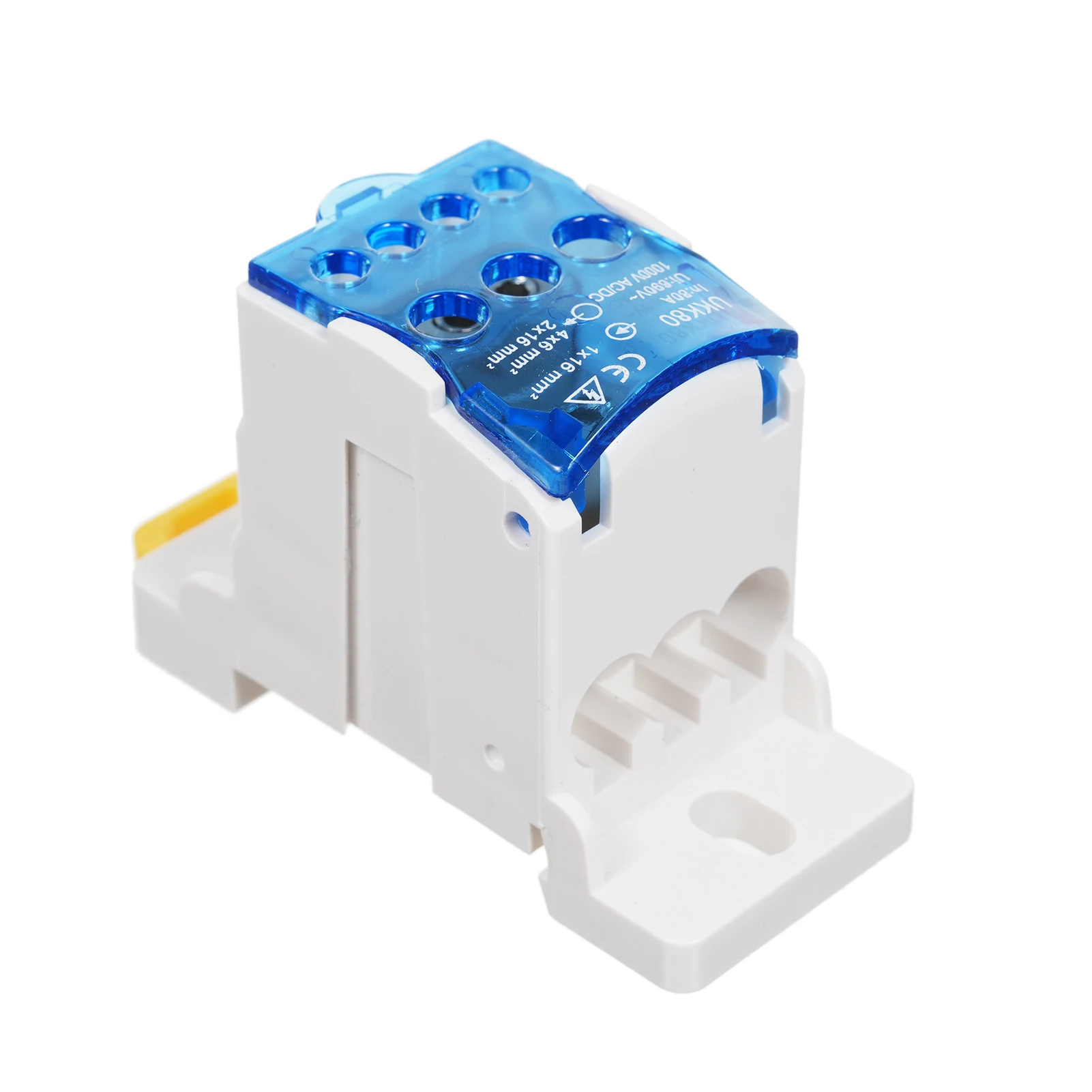1 in 6 out Din Rail Terminal Block Wire Box Terminal Distribution Box Cabinet Wire Splitter Connector Screw Terminal Strip Block