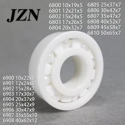 Free shipping 6800 6801 6802 6803 6804 6805 6806 6807 6808 6809 6810full ZrO2 ceramic ball bearing zirconia bearing good quality