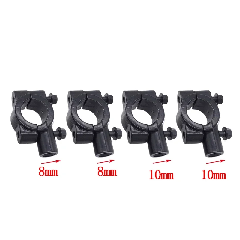 1 Pair Universal 22mm Motorcycle With 8mm Or 10mm Screw Hole Motorcycle Handlebar Rearview Mirror Mount Adapter Holder Clamp