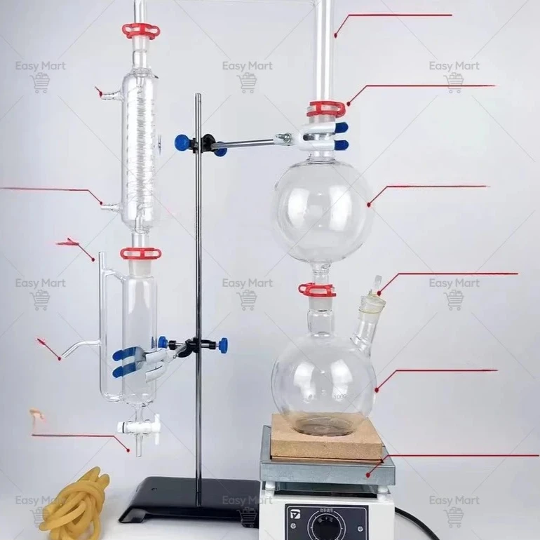500/1000/2000ml essential oil extraction and separation device, distillation equipment, water distillation machine