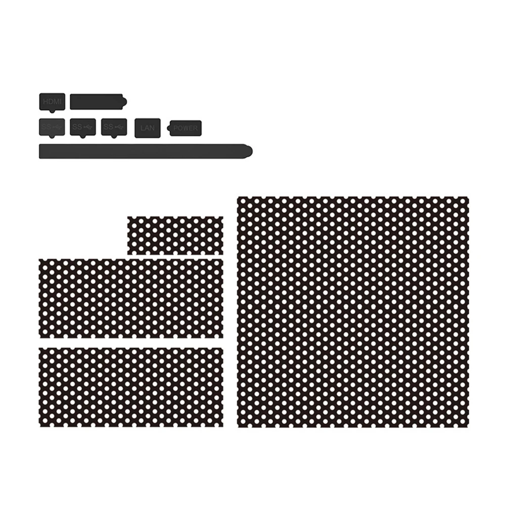 

Silicone Dirty Prevent Mesh with Dust Pulgs Anti-Dust Mesh Protective Net Dustproof Net for Xbox Series X Game Console