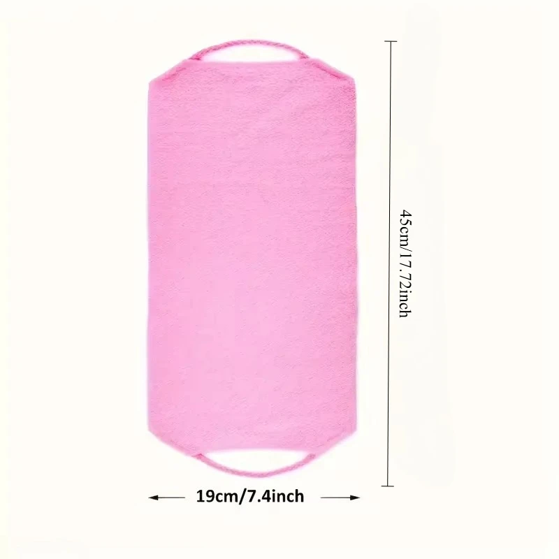 1PC Sheet Exfoliating Bath Towel Bath Stretchable Back Full Body Scrub Towel Super Absorbent Scrub Towel Bathroom Supplies