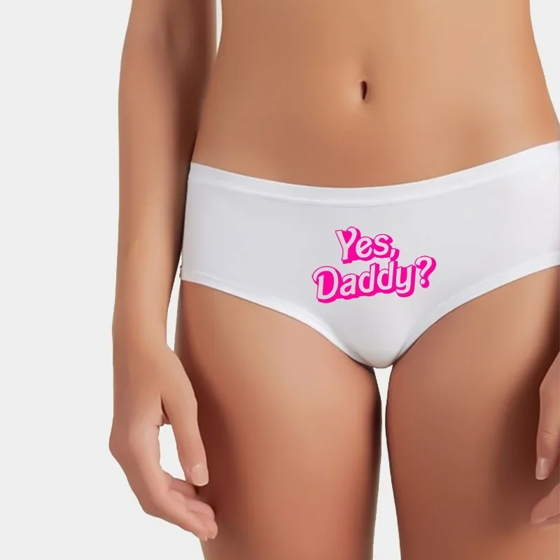 

YES DADDY Panties for Women Cotton Underwear Plus Size Sexy Briefs Girls Breathable Soft Lingerie Female Cute Underpants