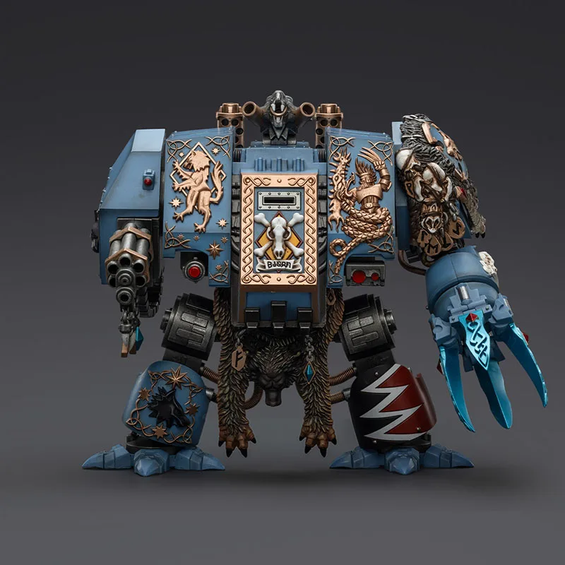JOYTOY Warhammer 40K 1/18 ذئاب الفضاء بيورن لعبة شخصيات الحركة ذات اليدين الجندي تمثال نموذج لعبة قابلة للجمع