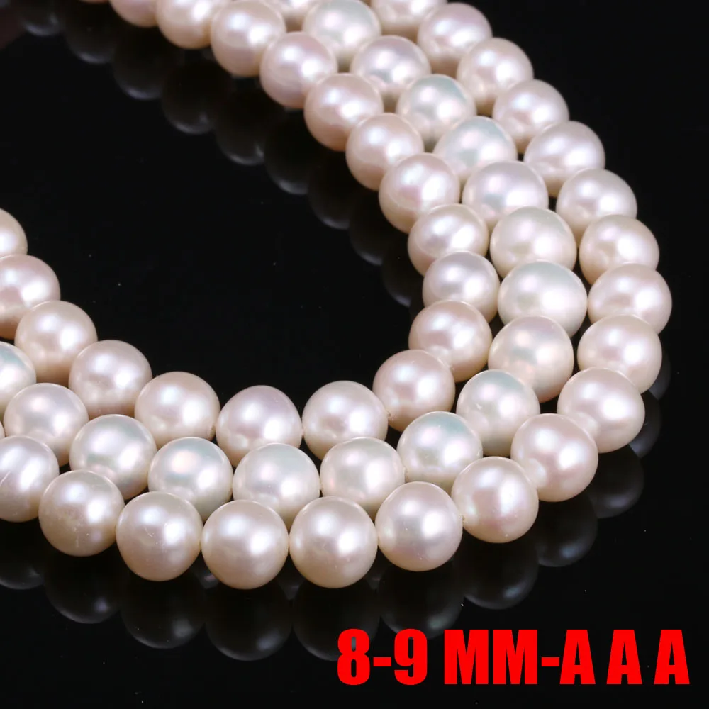 

8-9mm 100% Natural Freshwater Pearl High Quality Potato Shaped Pearl Spacer Beads for Jewelry Making DIY Necklace Accessories