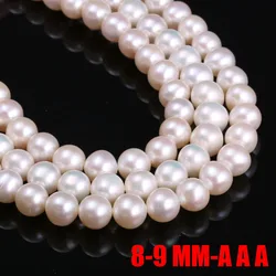 8-9mm 100% Natural Freshwater Pearl High Quality Potato Shaped Pearl Spacer Beads for Jewelry Making DIY Necklace Accessories