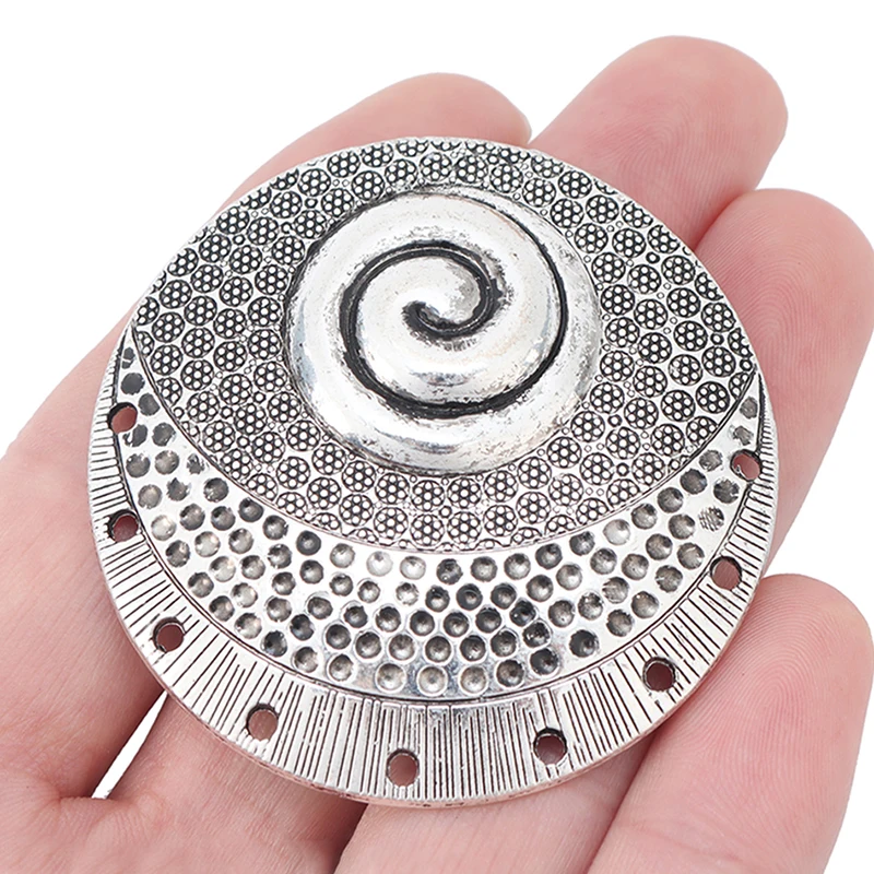 4pcs Antique Silver Color Mix Large Swirl Spiral Style Charms Pendants For Necklace Jewelry Making Findings 71x56mm