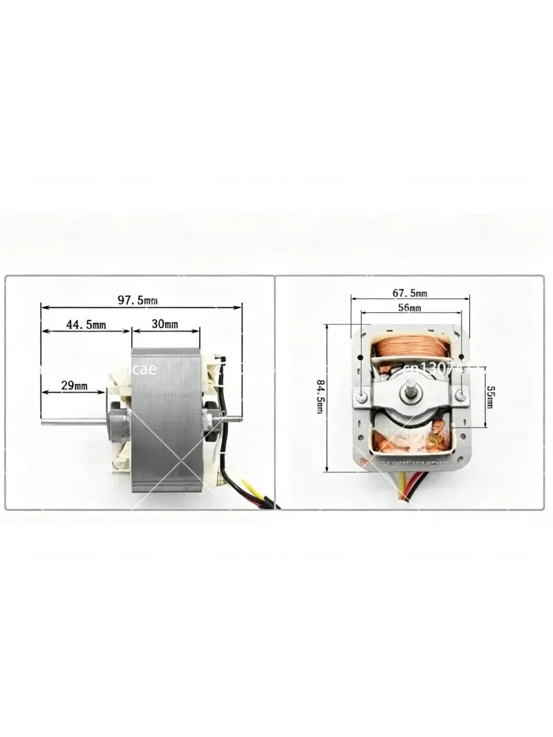220V Kitchen Range Hood Blower Motor Shaded Pole Copper Wire Three-Speed Exhaust Fan