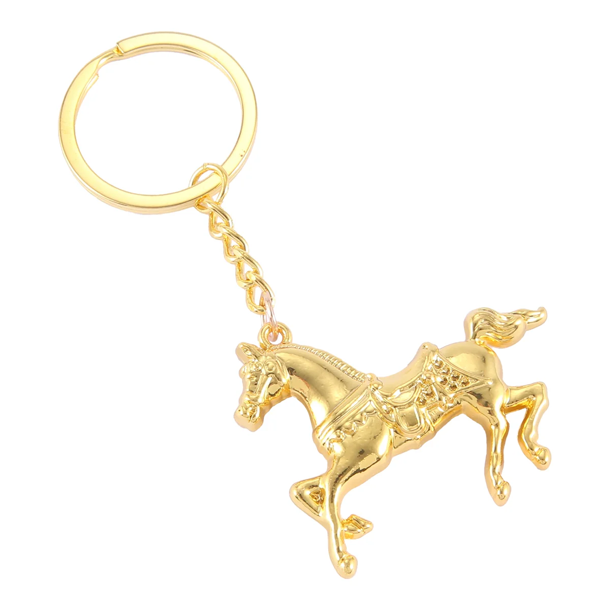 ELBA_Fashion Horse Key Chain Car Keychain Ring Keyfob Zinc Alloy Keyring