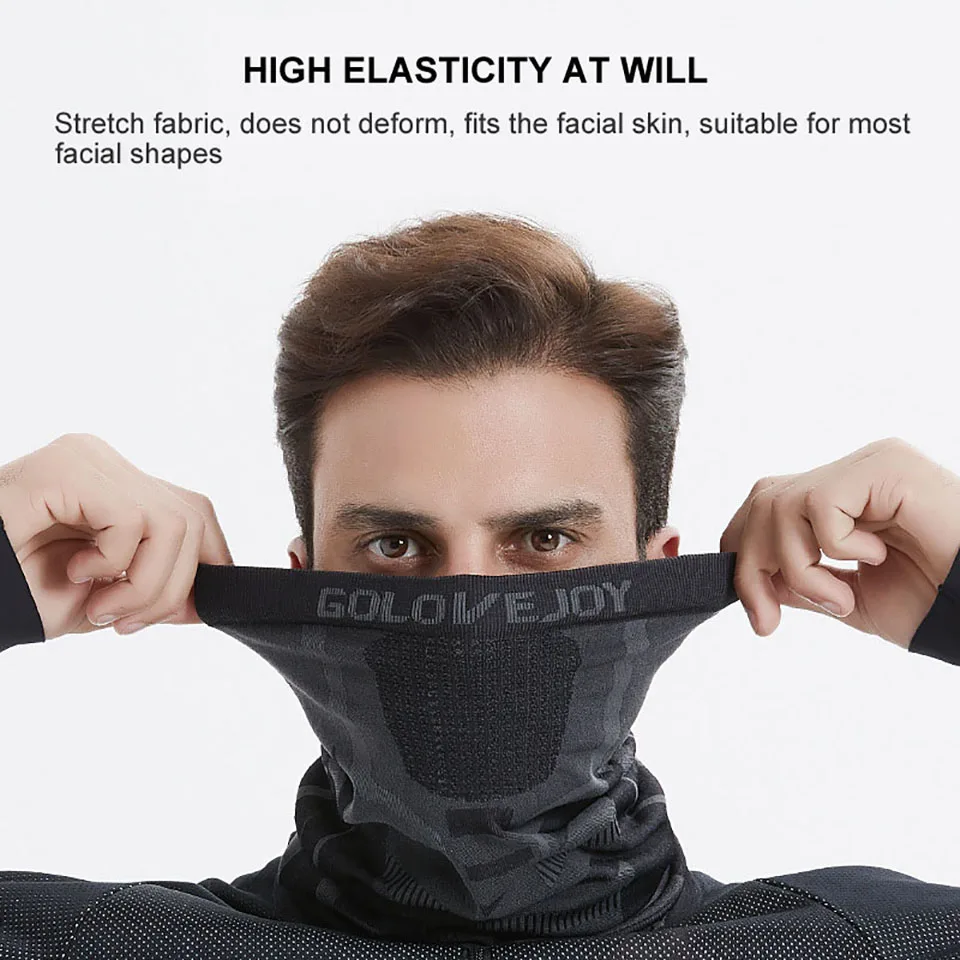 NOFOXO Thermal Face Bandana Mask Windproof Neck Warmer Gaiter Women Men Winter Bicycle Cycling Ski Scarf Hiking Motorcycle
