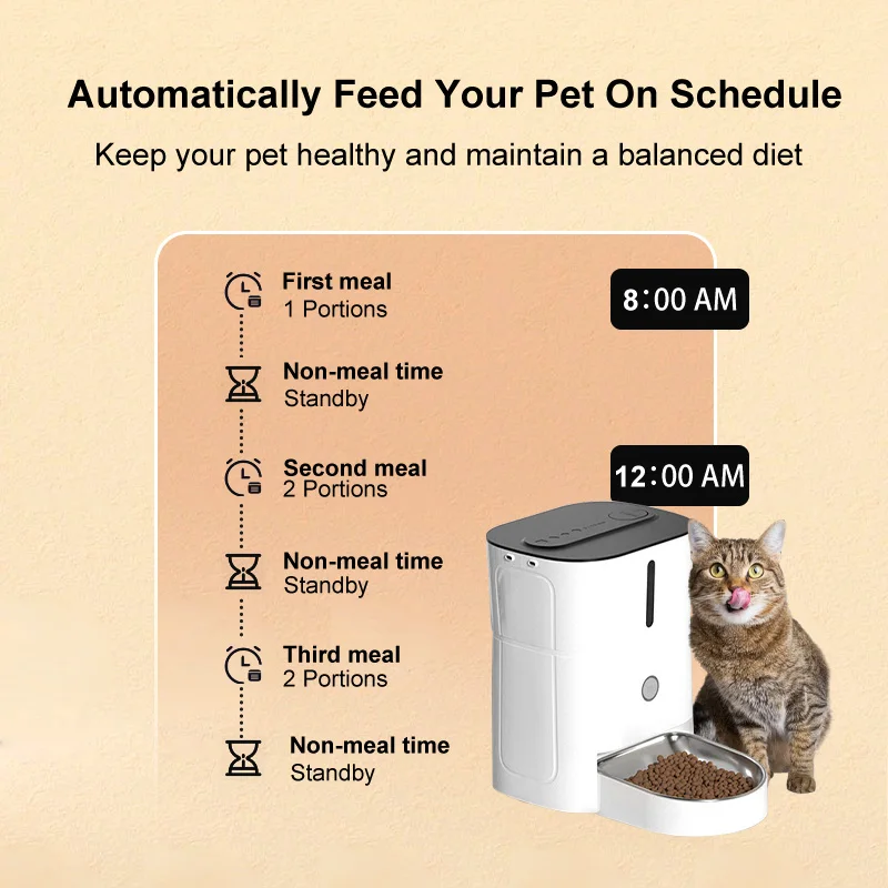 Mascotas accesorios pet slow feeder smart anti choking battery interactive timely automatic wifi pet food feeder for cat and dog