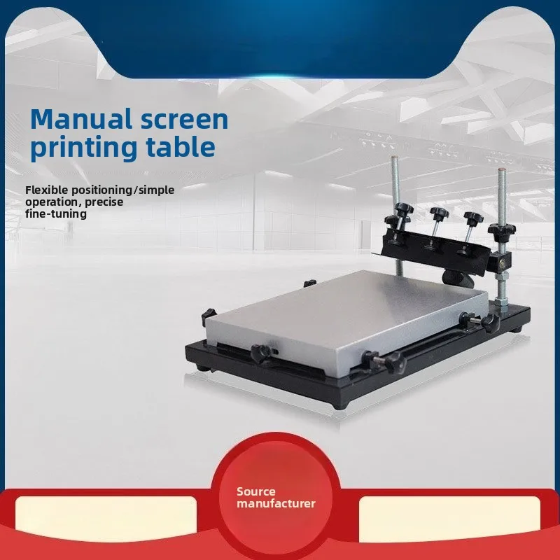 High precision screen printing table SMT solder paste printing machine, red glue screen printing machine, manual