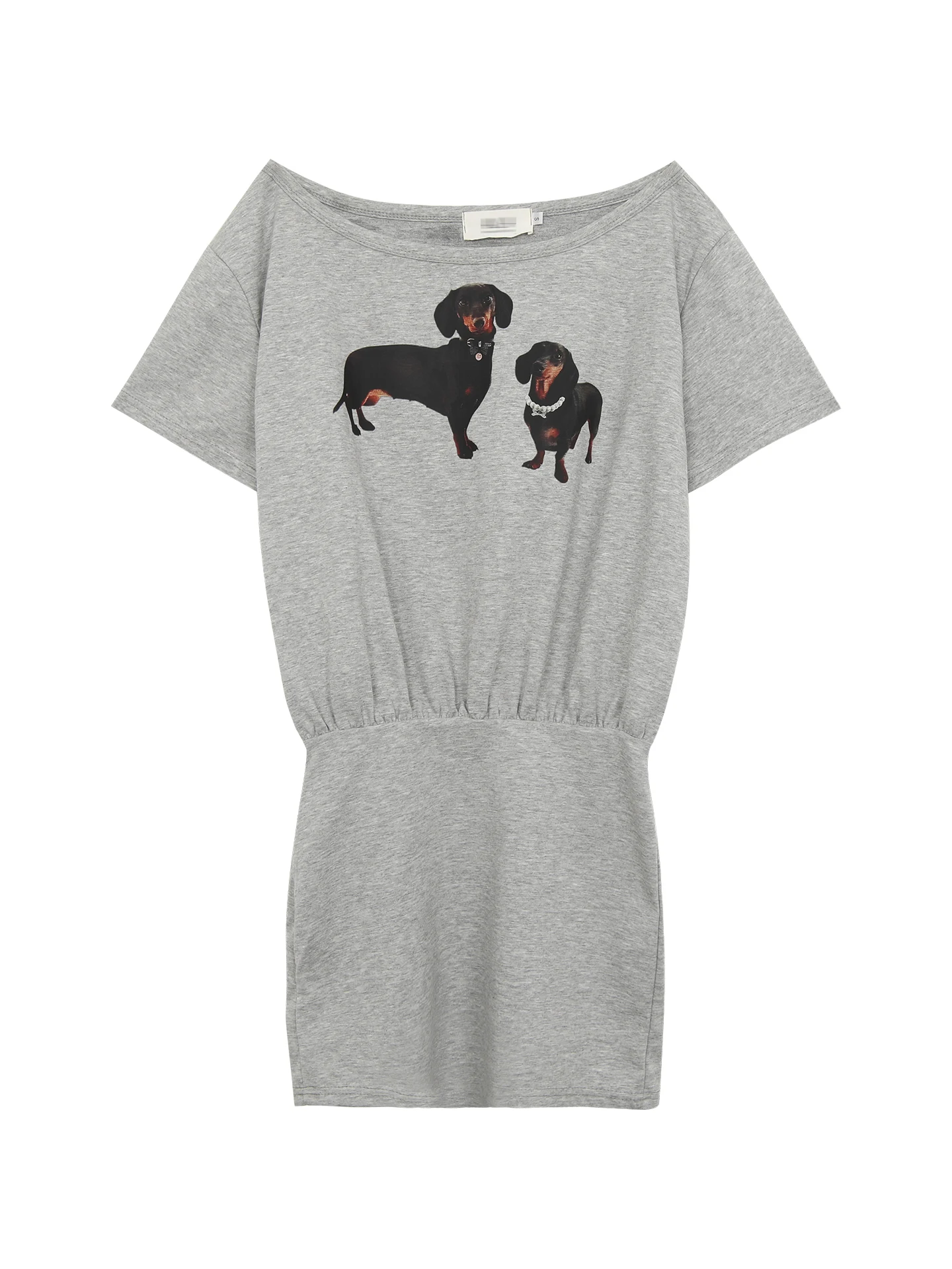 Ele Simple ey Summer Dr Damen-Baumwollmischung mit hoher Taille, H-Line Commute Sle ort Sve Casual Faion Dr