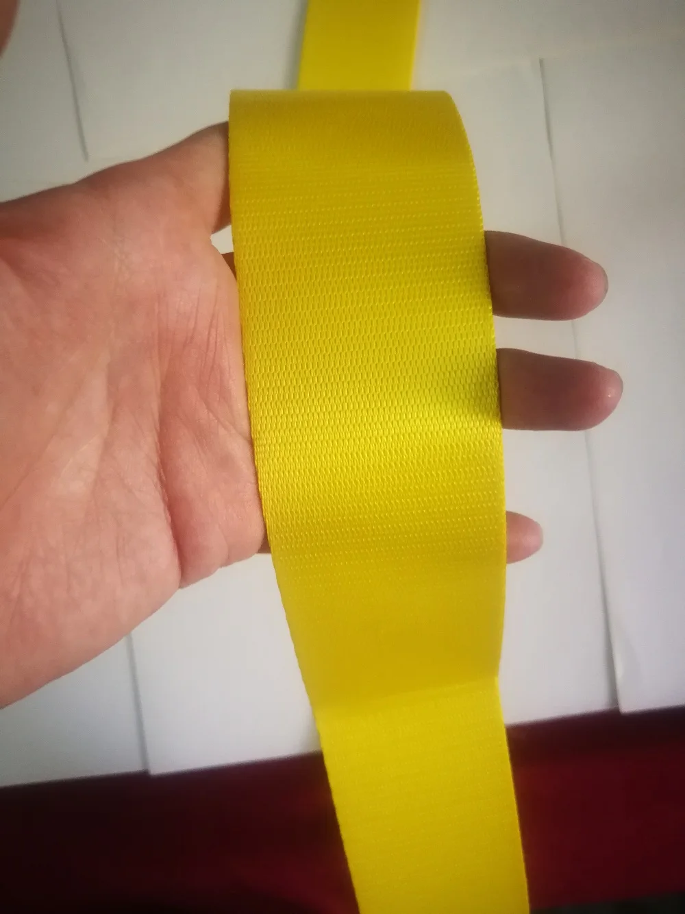 joormom 3M-30M European Standard Yellow Racing Car Seat Belt Webbing Personalized Modification Seat Webbing Car Accessori