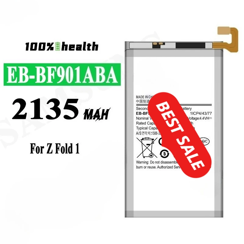 0 Cycle EB-BF900ABA EB-BF901ABA Battery for Samsung Galaxy Z Fold High Quality Replacement Lithium Polymer Bateria with Tools