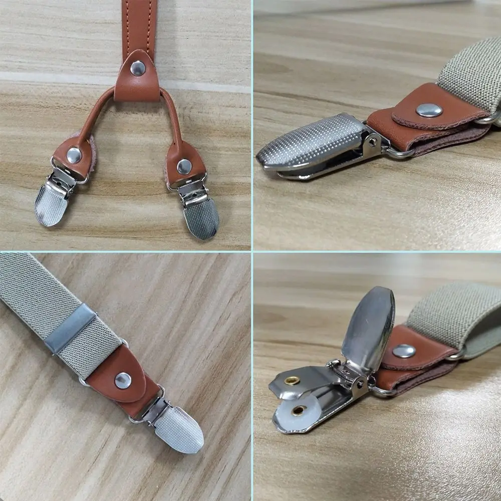Tirantes ajustables para hombre Y mujer, cinturón Vintage con 4 Clips, en forma de Y, ideal para fiesta de boda, novedad