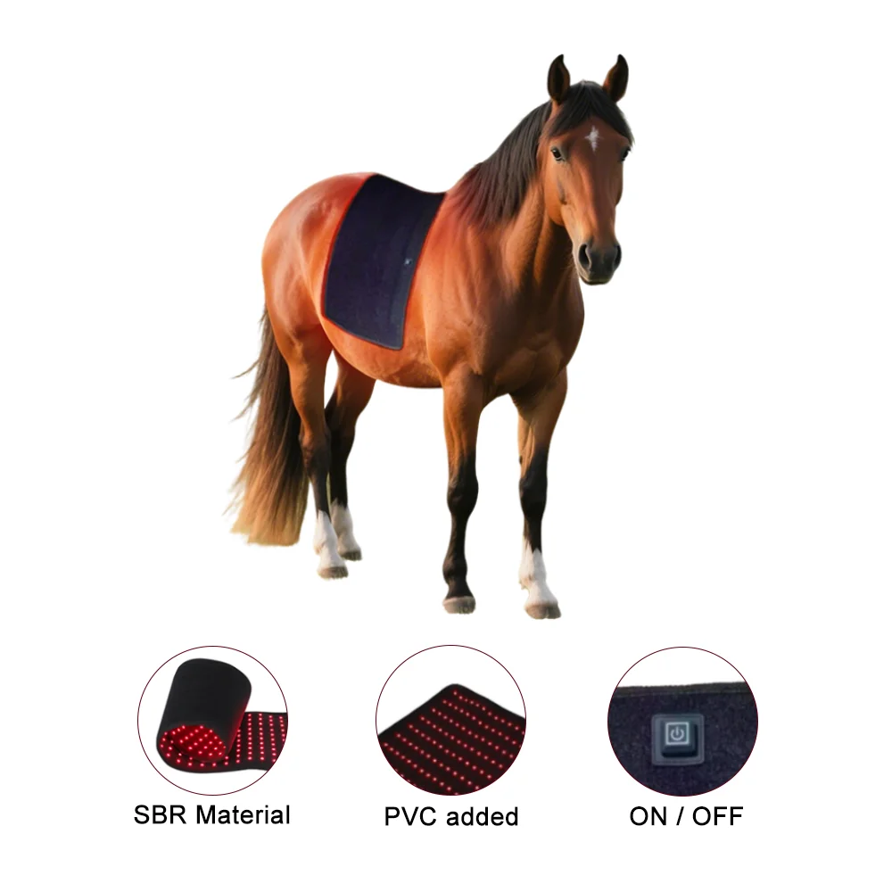 

Светодиодный инфракрасный светотерапевтический аппарат для лошадей ATV&UTV Sunglor со встроенным аккумулятором, материал SBR, 660 нм, 850 нм