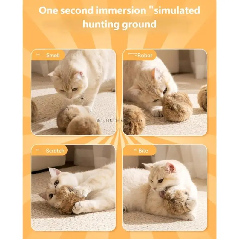  Environmentally Friendly Biodegradables Rolling Toy Cats Auto Amusement