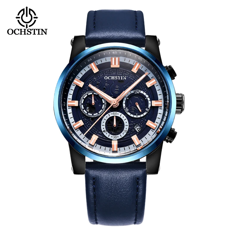 ساعة يد بسوار جلدي للرجال ، ساعة رياضية غير رسمية ، ساعة كوارتز للرجال ، ساعة رجالية ، ساعة رجالية ، Sa ،