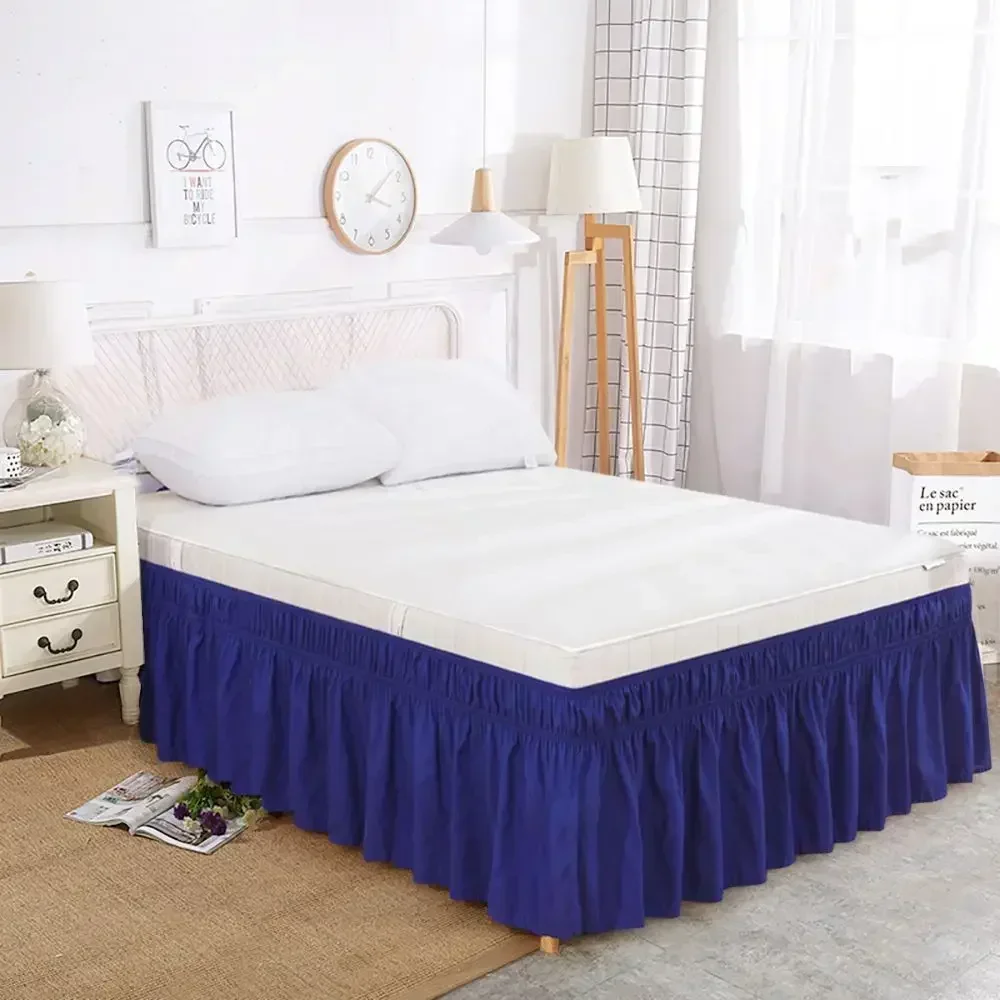 Twin Queen King Size Wrap Around Ruffled Lace Bed Skirt Bed Frame Cover Comfortable Fade Resistant Bed Cover saia de cama 침대 스커트