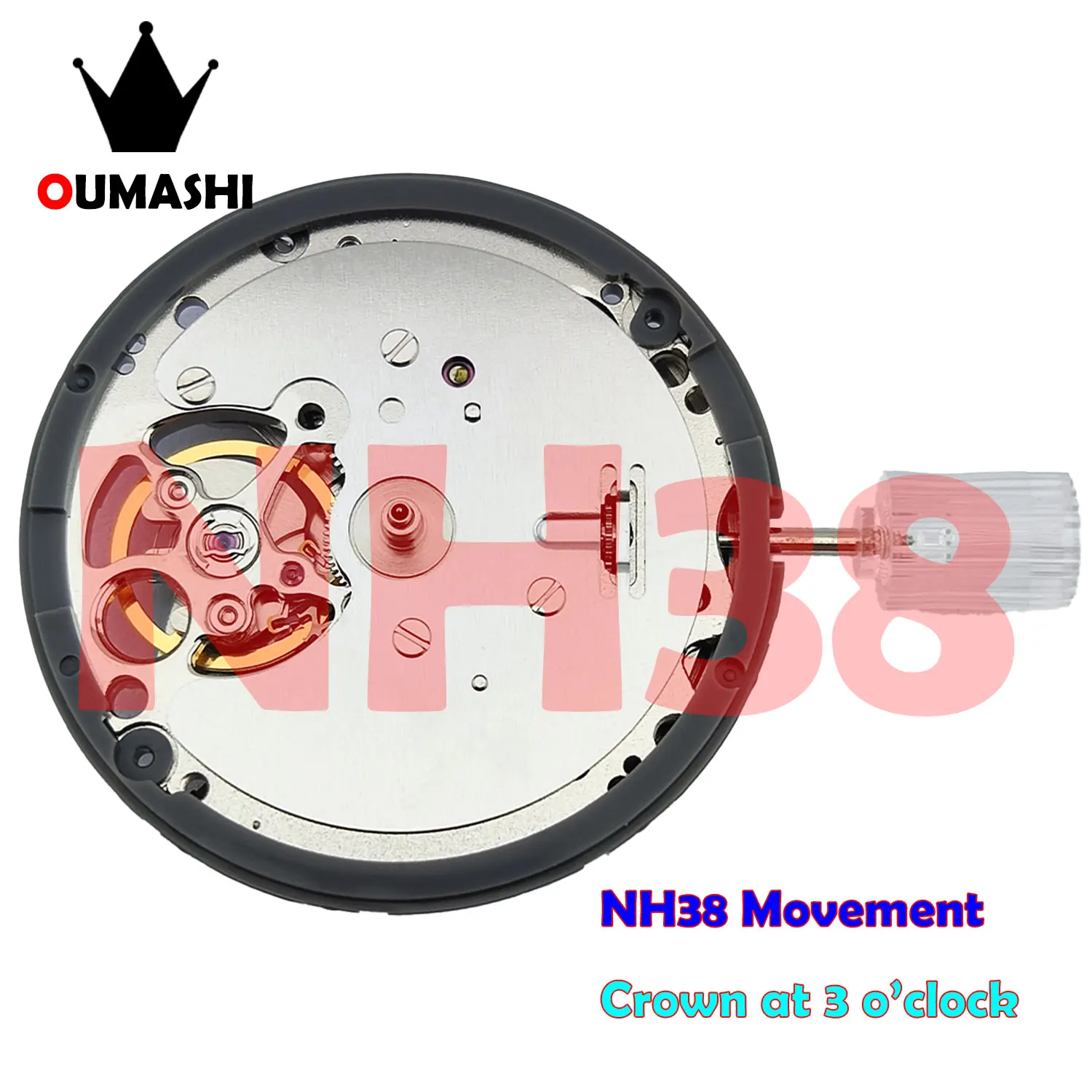 Japan Original NH38 movement Automatic 25 jewel High Accuracy Shockproof Lever escapement Balance Spring Watch Movement