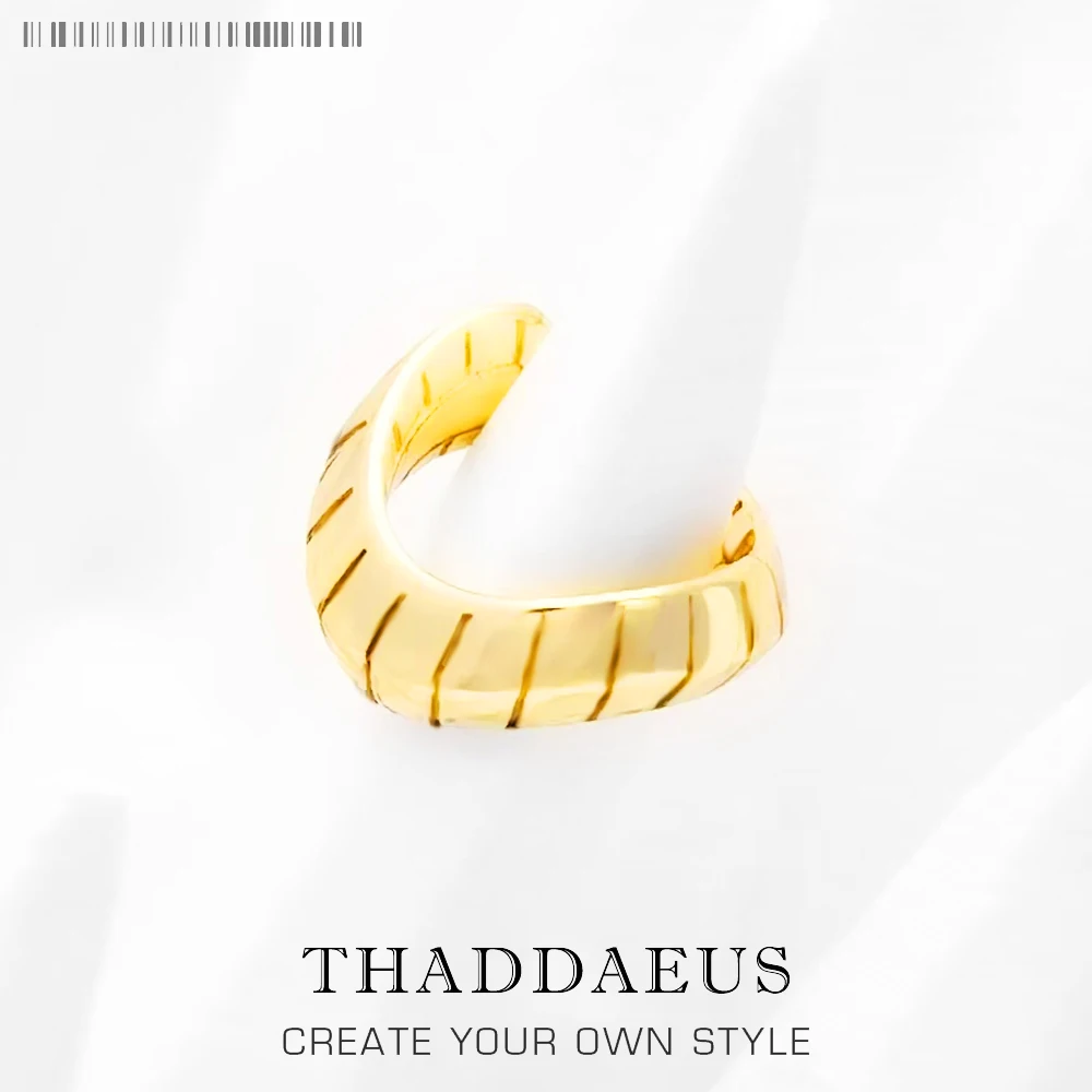 

Single Golden Ear Cuff in Snake Shape Europe Style Fine Jewelry Trendy Gift For Women 925 Sterling Silver