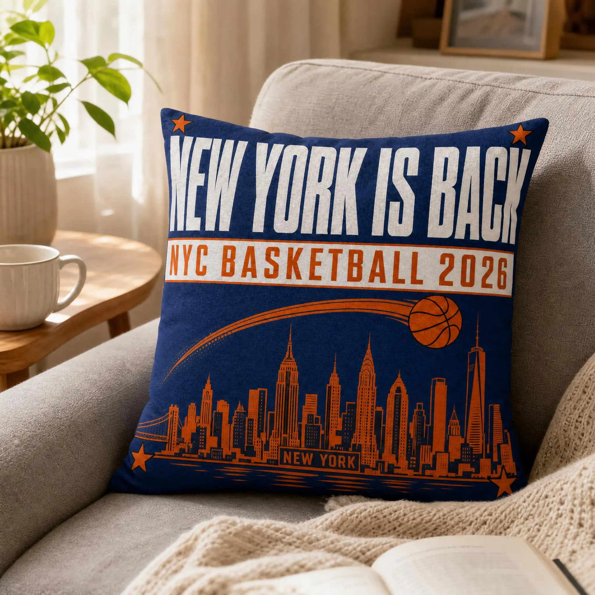 Housse de coussin de basket-ba - Home Textiles New York avis et prix