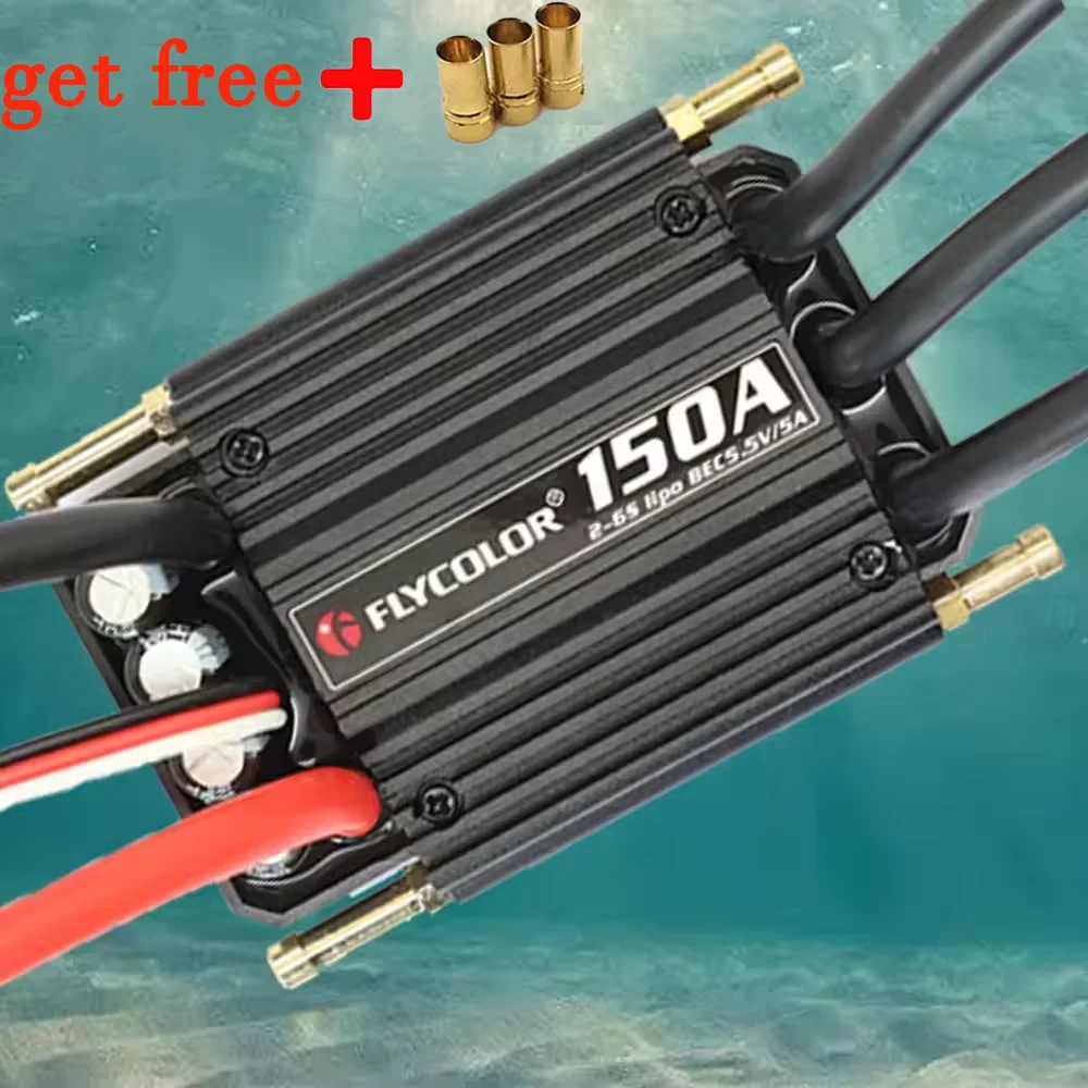 Flycolor ESC Speed Controller 150A 120A 90A 70A 50A  Brushless ESC  Stand 2-6S Lipo BEC 5.5V/5A for RC Boat F21267/71F
