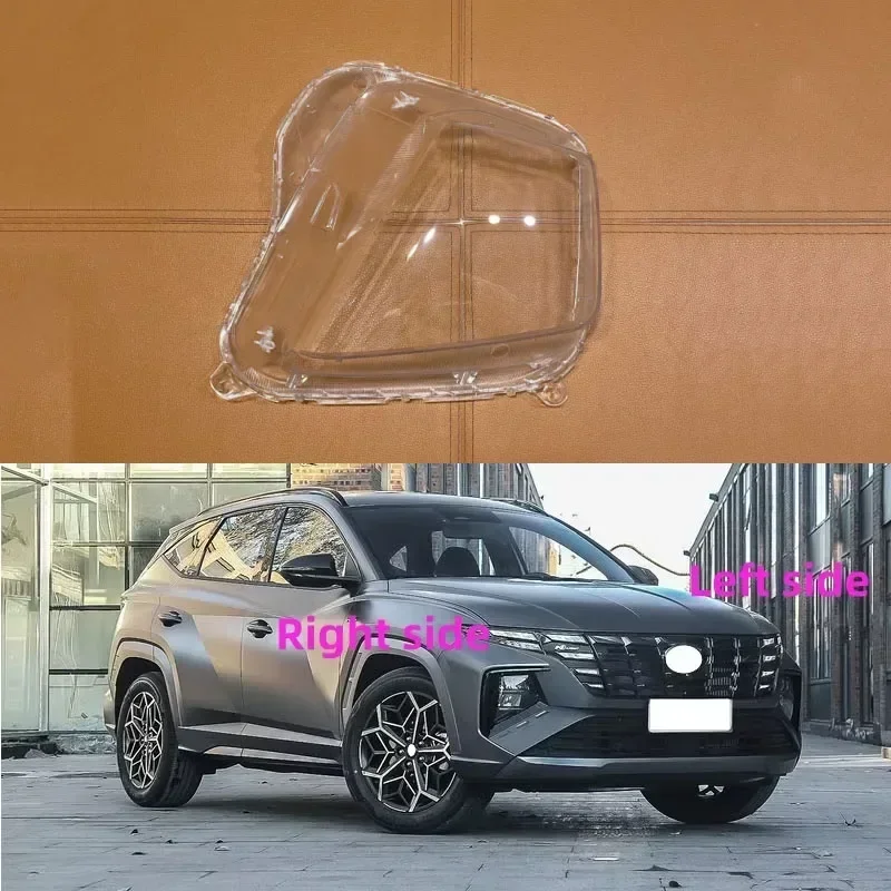 Cubierta de faro delantero de coche, cristal de repuesto para Hyundai Tucson 2021, 2022, 2023