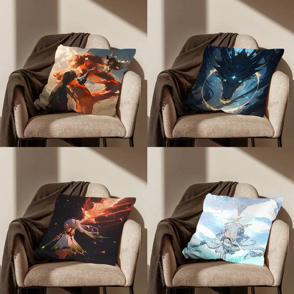 

Game W-Wuthering W-Waves Throw Pillow Case For 45x45cm,55x55cm,30x30cm For Home Bedroom Decoration And Protector