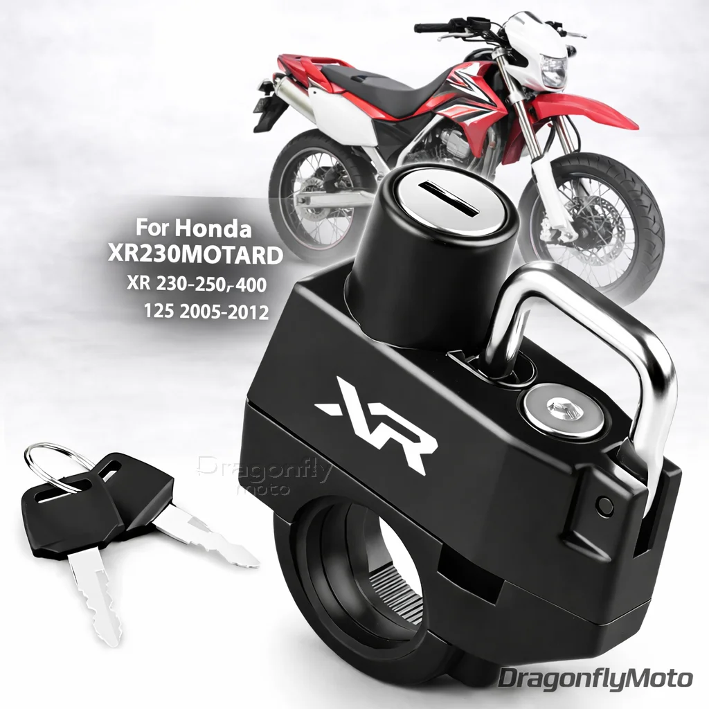 

Motorcycle Helmet Lock For Honda XR230MOTARD XR 230 250 400 125 2005-2012 Anti-theft Locker Helmet Lock Locking Device Rustproof